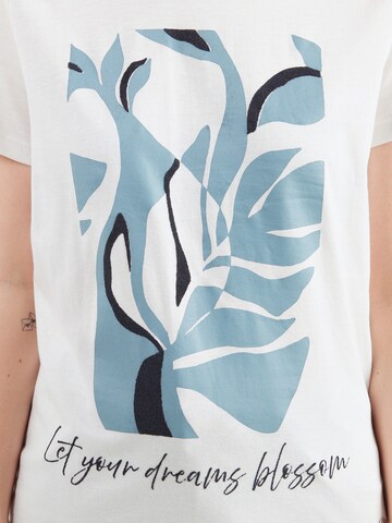 Maglietta 'Fl44ower' di ZABAIONE in bianco