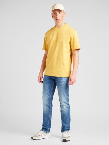 HUGO T-Shirt  'Dapolino' in Gelb