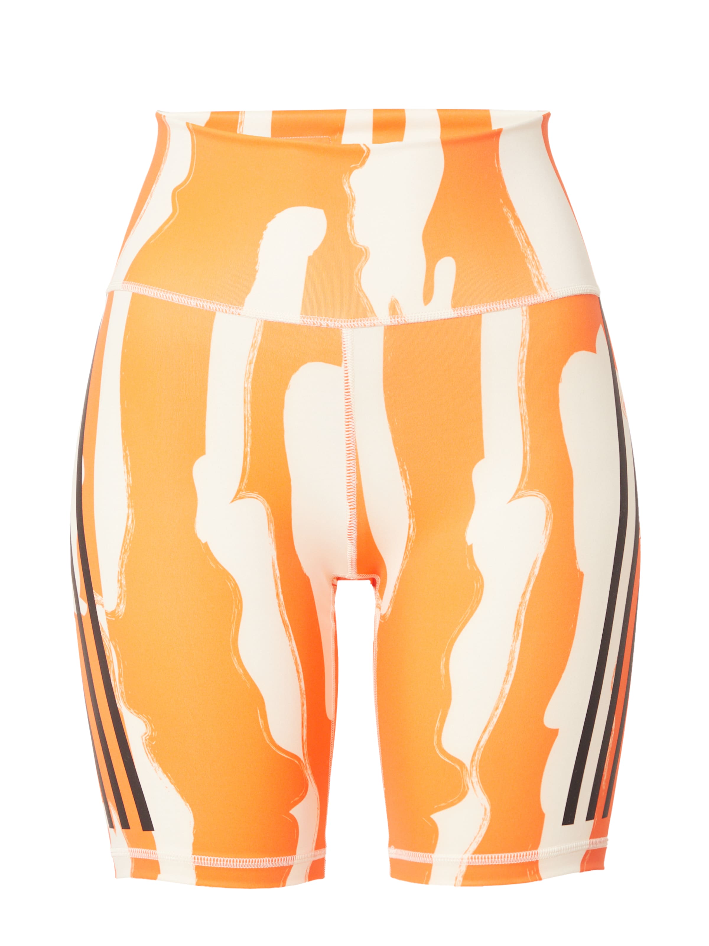 Skinny Pantalon de sport 'Thebe Magugu Bike' ADIDAS SPORTSWEAR en orange : devant