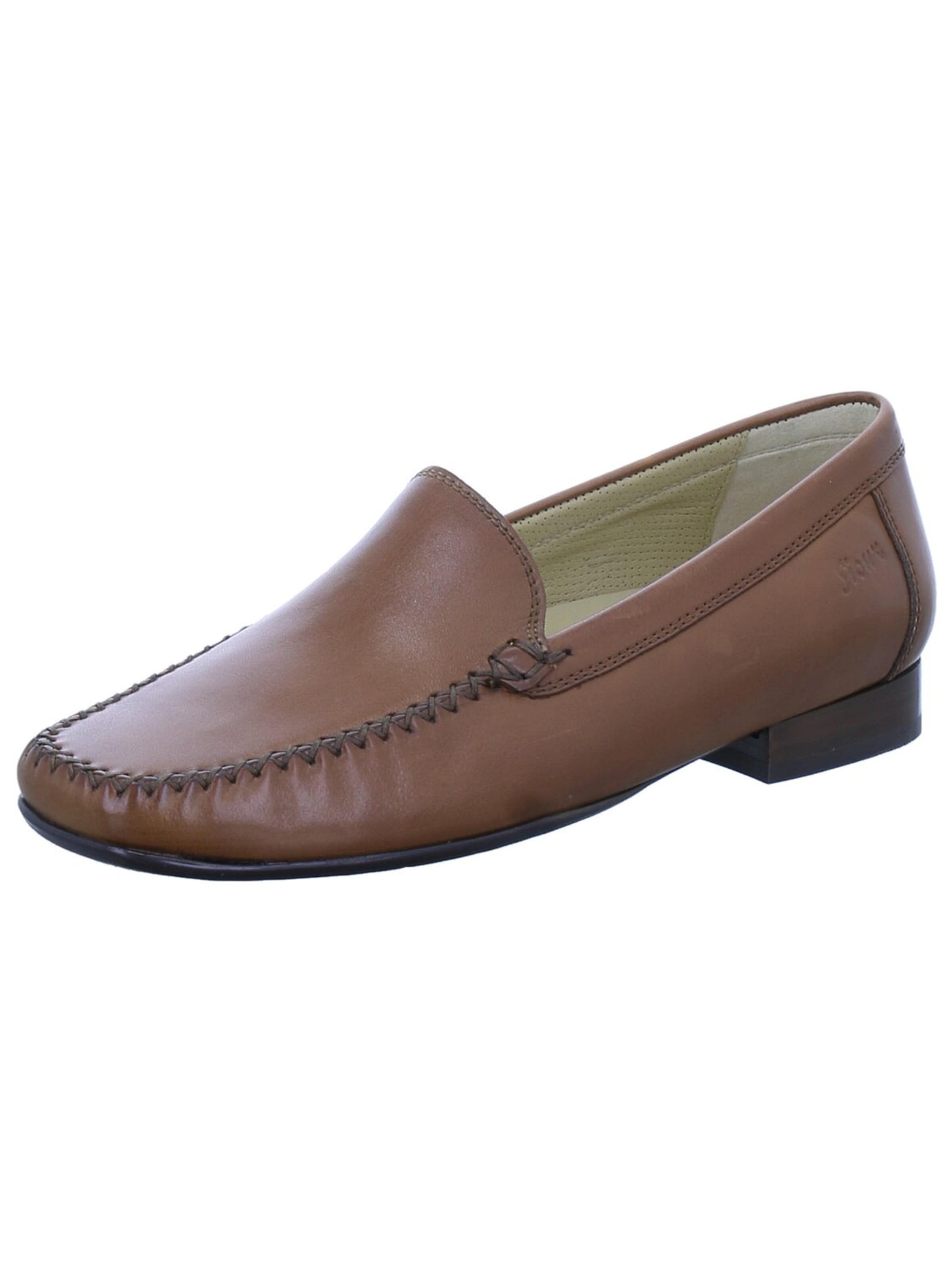 SIOUX Mocassins 'Slipper Damen 63112 Campina Echtleder in braun' in Bruin: voorkant
