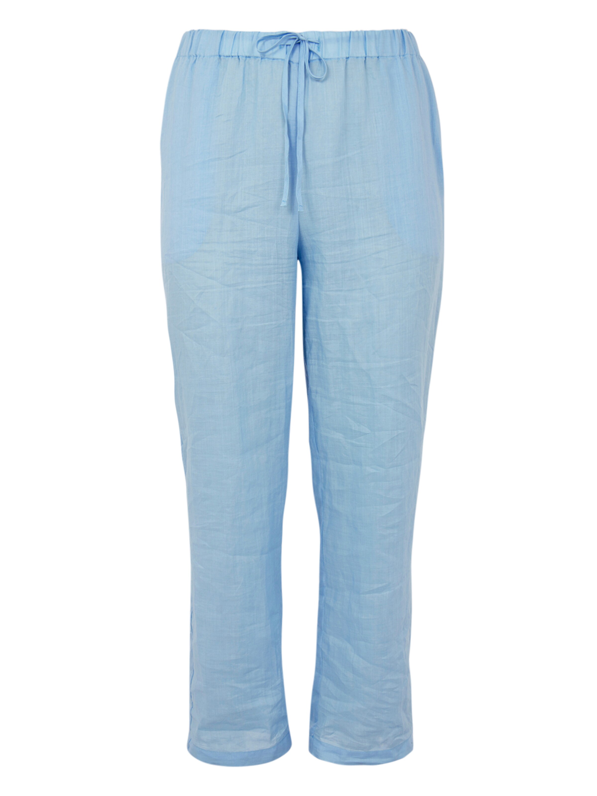 YOEK Loosefit Broek in Blauw: voorkant