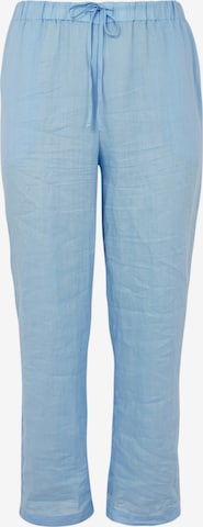 Yoek Loosefit Broek in Blauw: voorkant