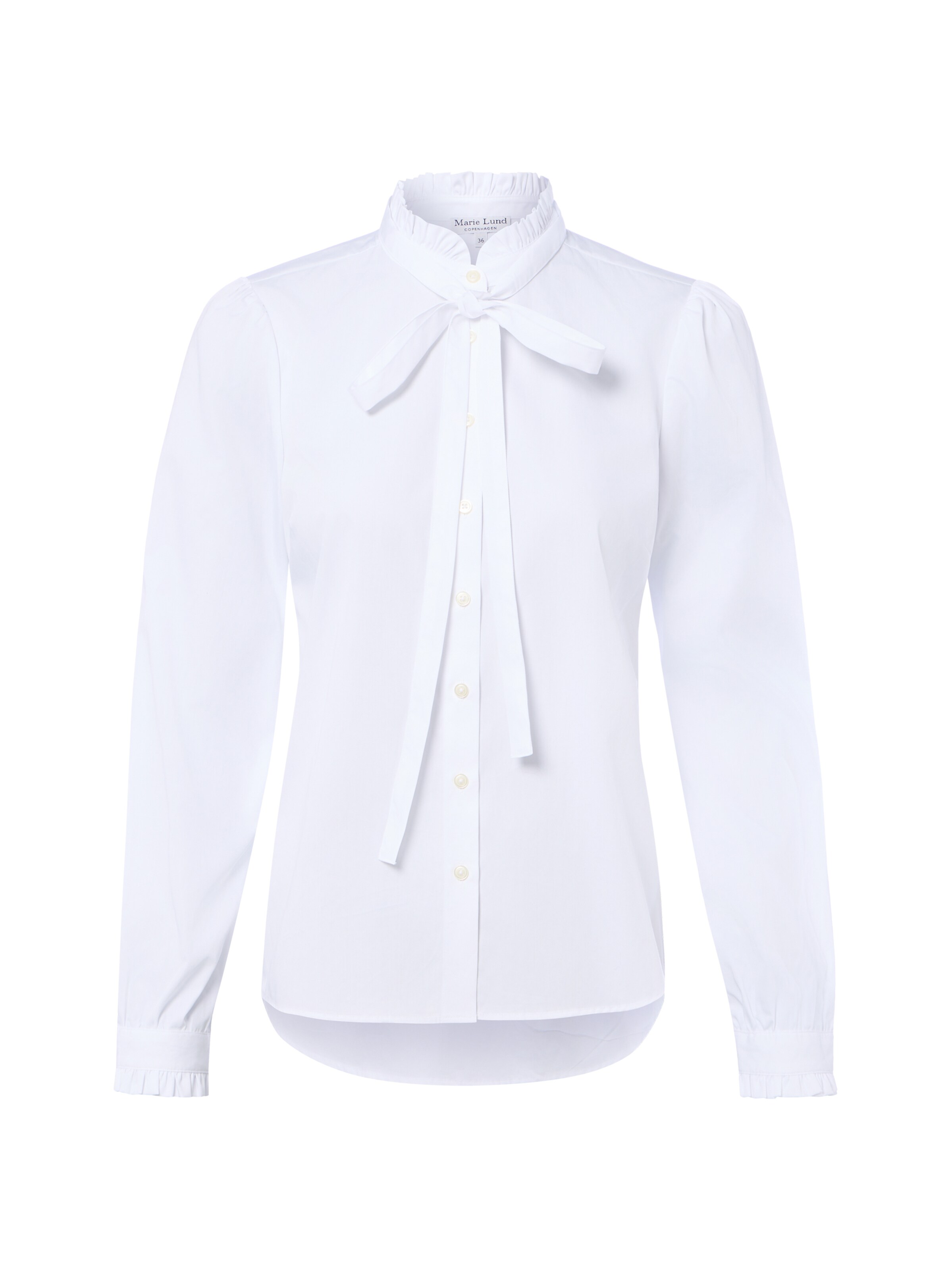 Chemisier Marie Lund en blanc : devant