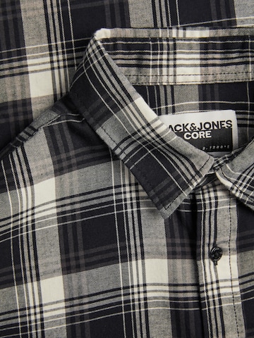 JACK & JONES Slim fit Button Up Shirt 'CHASER JOSHUA' in Grey