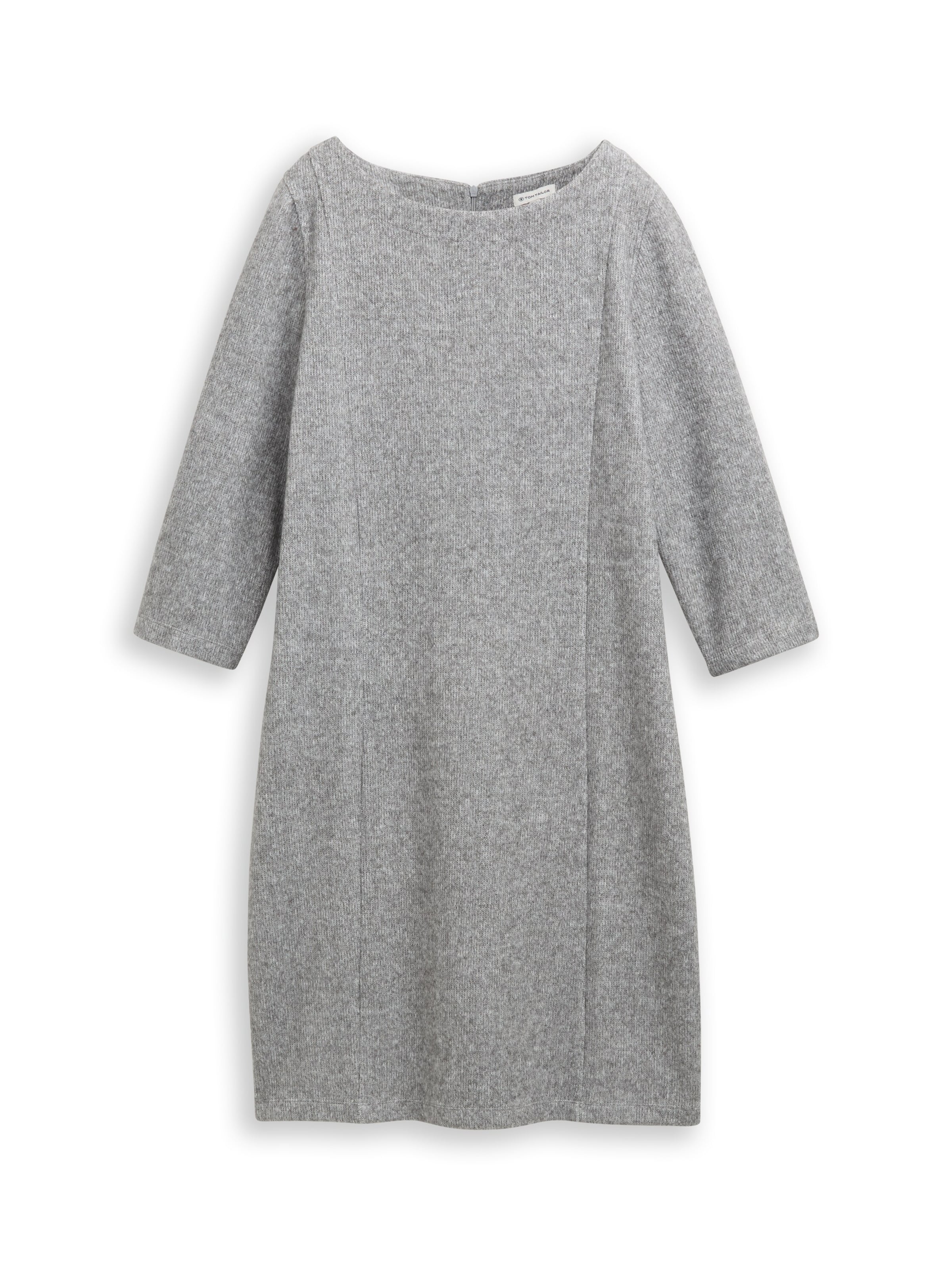 TOM TAILOR Knitted dress in Grey: front