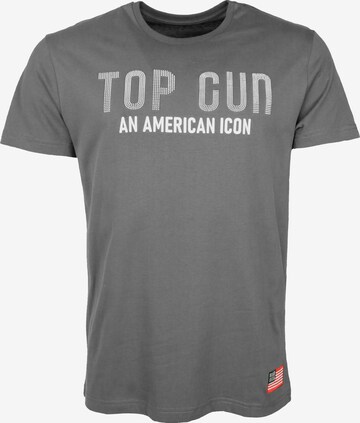 TOP GUN Shirt in Grijs: voorkant