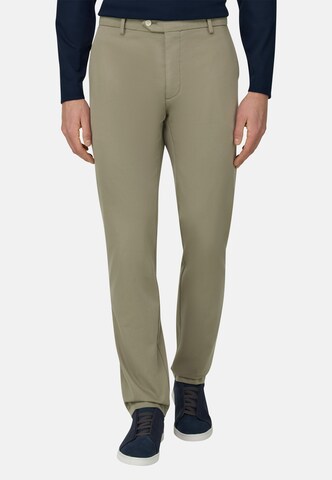 Boggi Milano Slimfit Chino in Groen: voorkant