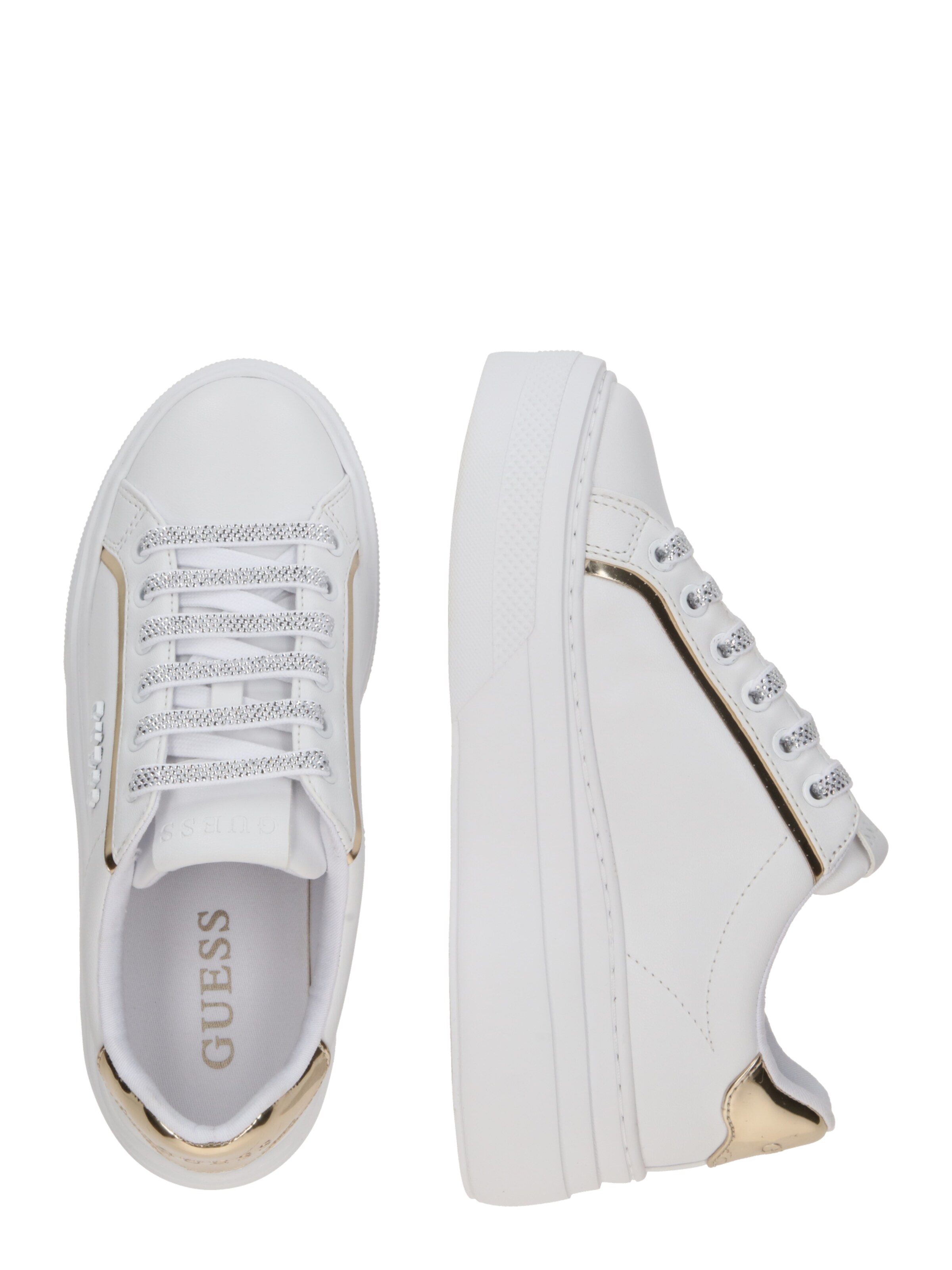 GUESS Σνίκερ χαμηλό 'Ameria' σε λευκό