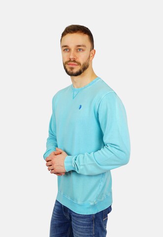 Felpa di U.S. POLO ASSN. in blu: frontale