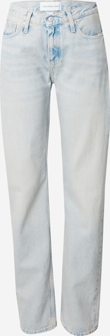 Calvin Klein Jeans Loosefit Jeans in Blauw: voorkant