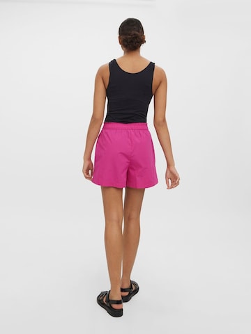 VERO MODA Wide Leg Shorts 'Hella' in Pink