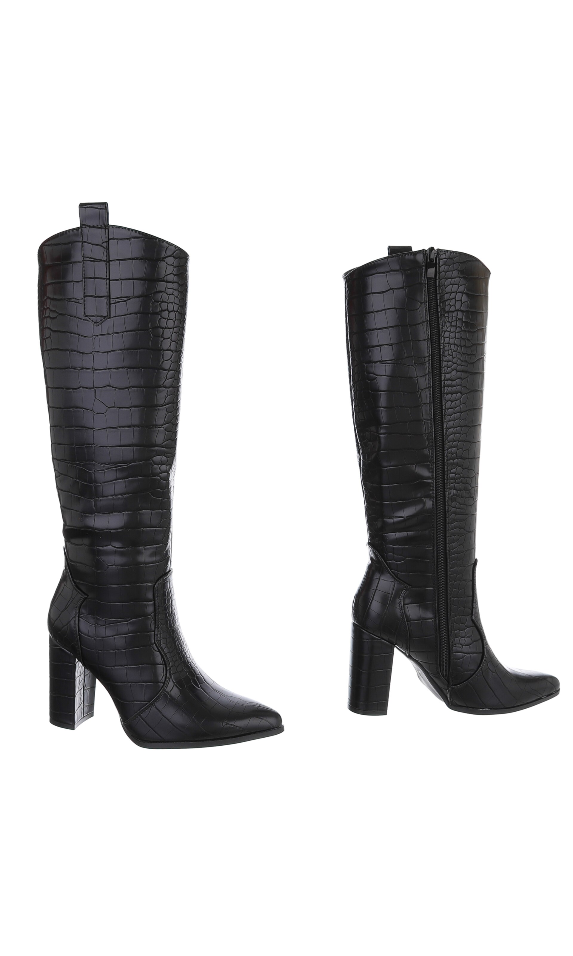 Ital-Design Stiefel in Schwarz