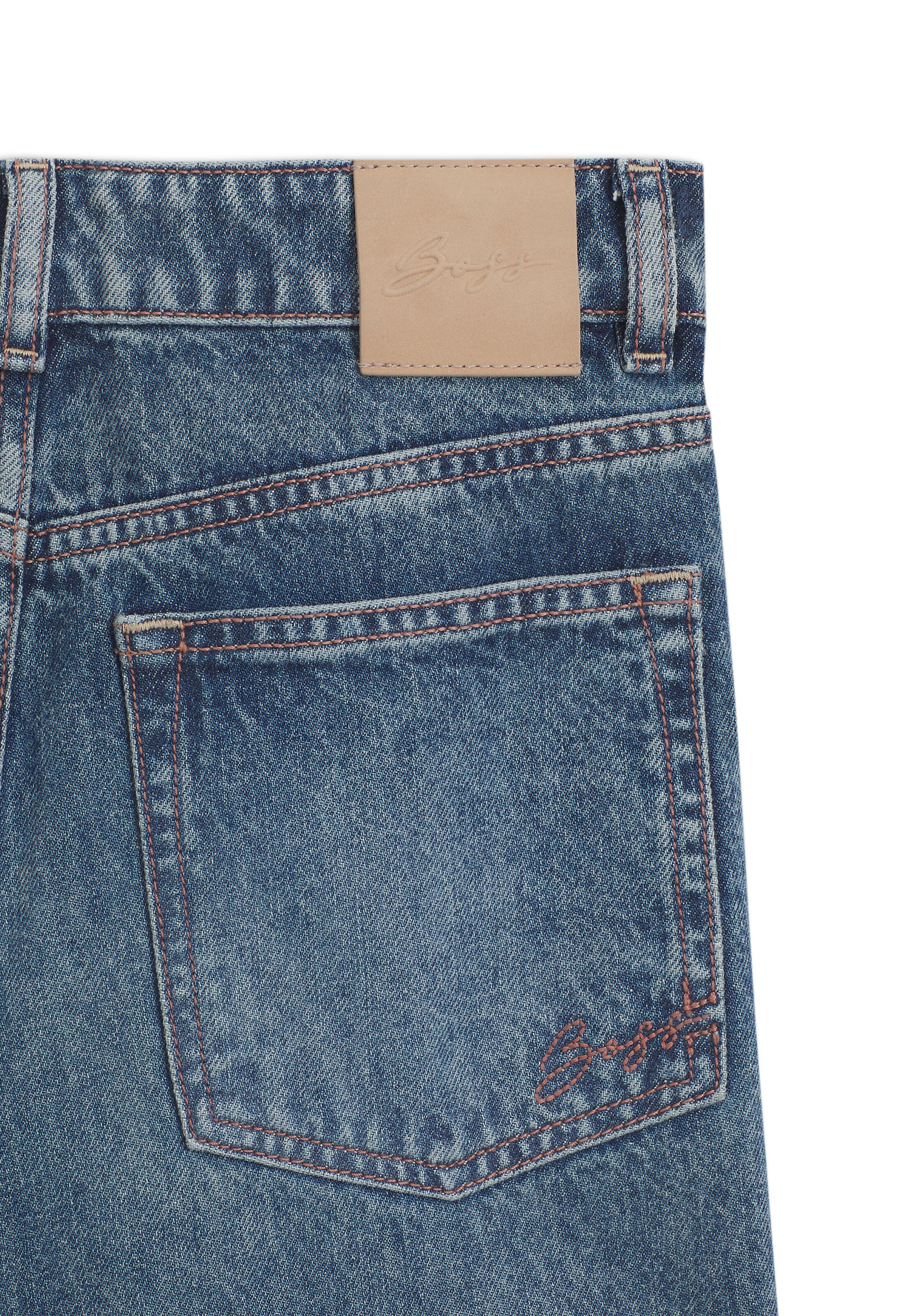 Wide Leg Jean 'MARLENE' BOSS en bleu