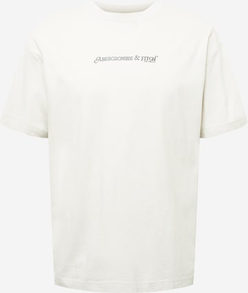 T-Shirt Abercrombie & Fitch en beige : devant