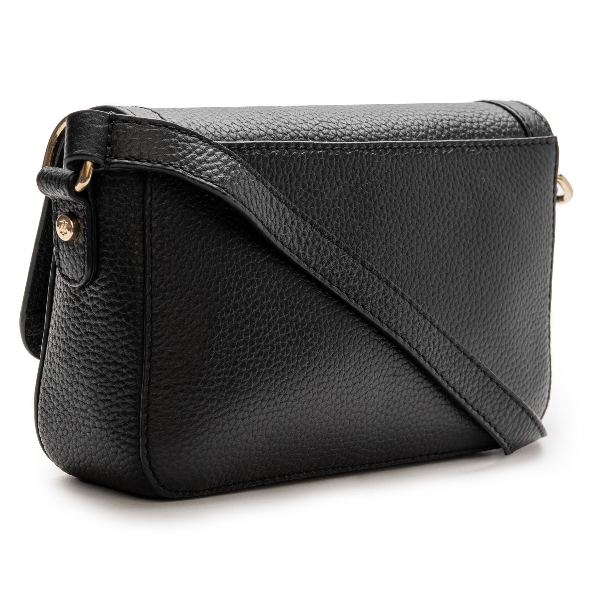 Borsa a tracolla 'Bologna Leather' di Lazarotti in nero