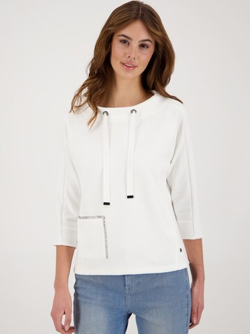 monariSweater majica - bijela boja: prednji dio