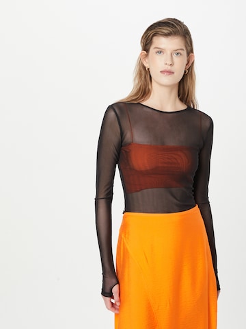 Monki Shirt in Zwart: voorkant