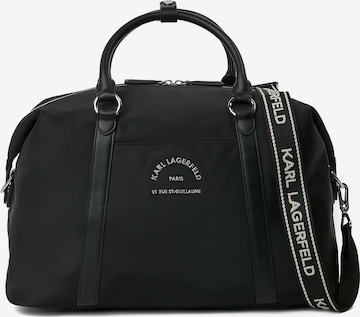 juoda Karl Lagerfeld „Weekender“ krepšys ' RUE ST-GUILLAUME WEEKENDER-BAG ': priekis