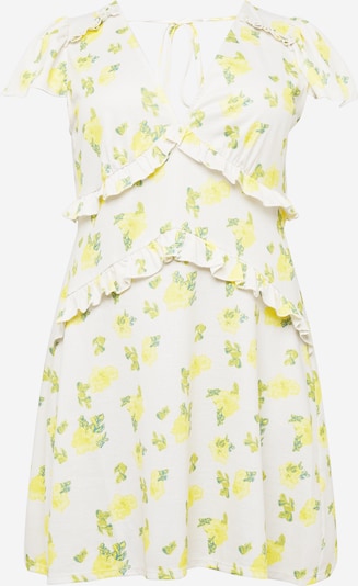 River Island Plus Kleid in creme / blau / gelb / hellgrün, Produktansicht