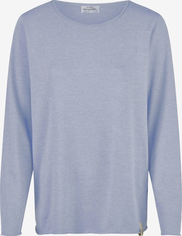 Cotton Candy Langarmshirt, Schnitt Regular in Blau: Vorderseite