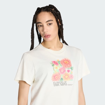ADIDAS SPORTSWEAR Performance shirt 'Floral' in White