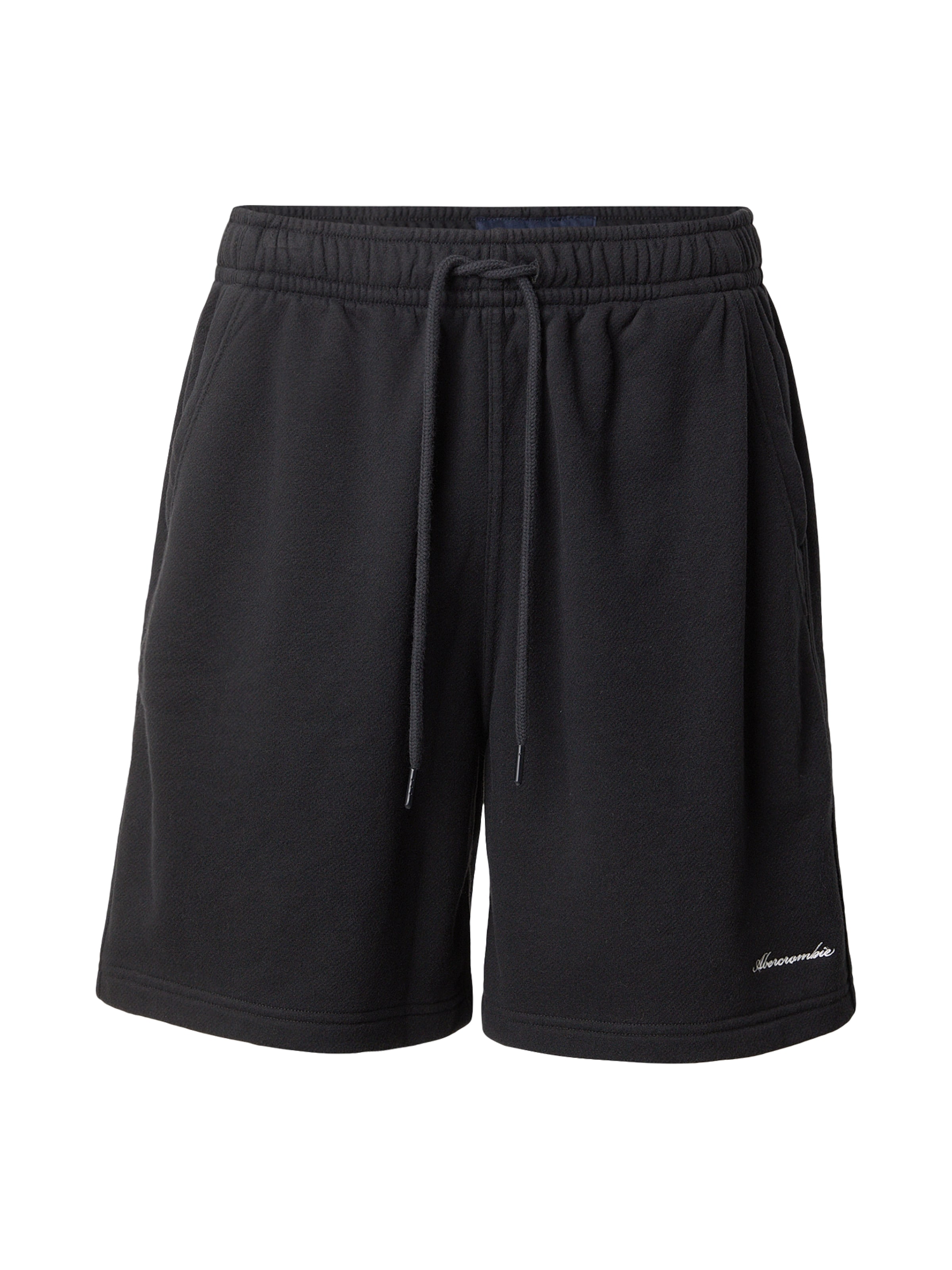 Abercrombie & Fitch Szabványos Nadrág - fekete: elől