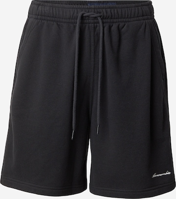 Abercrombie & Fitch Szabványos Nadrág - fekete: elől