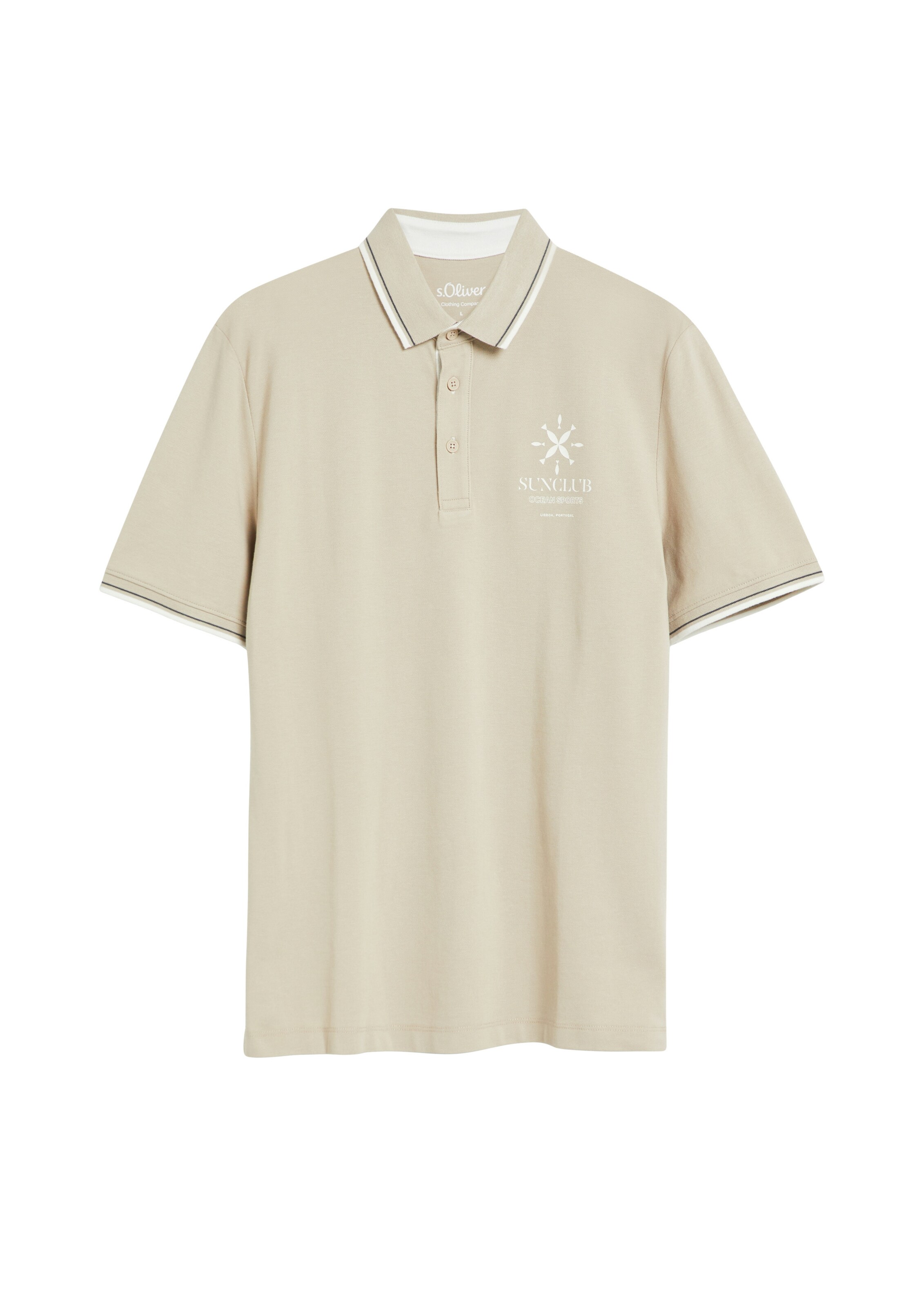 T-Shirt s.Oliver en beige : devant