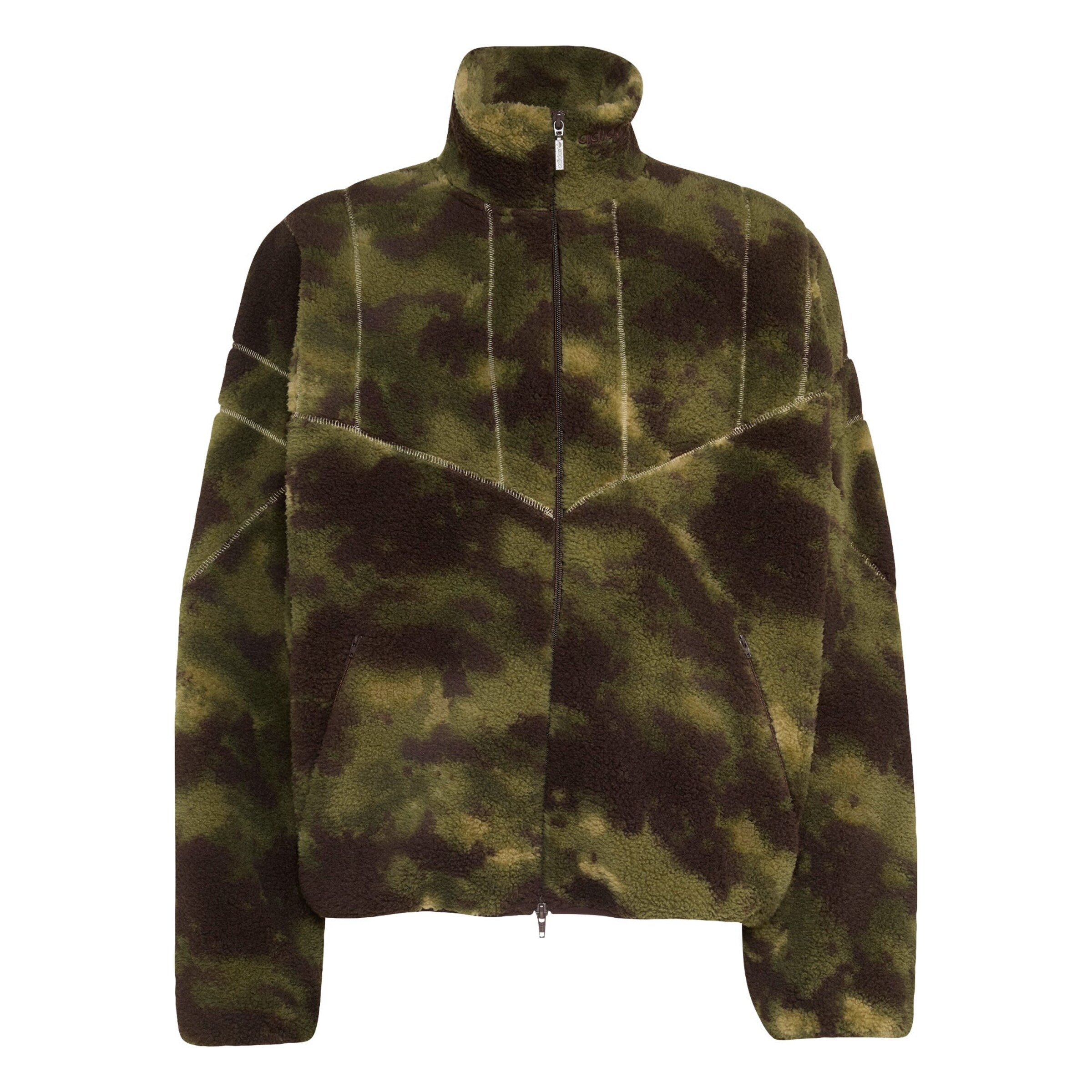 ADIDAS ORIGINALS Fleece jas in Groen: voorkant