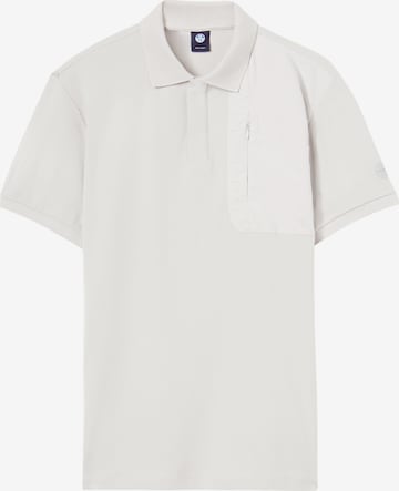 North Sails Piqué-Poloshirt in Weiß: predná strana