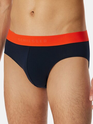 Slip SCHIESSER en bleu : devant
