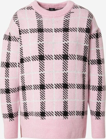 River Island Svetr 'ARGYLE' – pink: přední strana