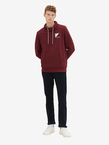 TOM TAILOR Sweatshirt i rød