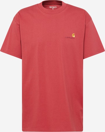 T-Shirt 'American Script' Carhartt WIP en rouge : devant
