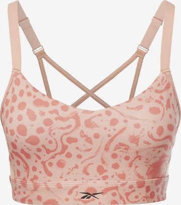 Reebok Bustier Sport bh in Oranje: voorkant