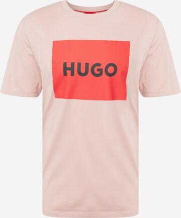 HUGO Tričko 'Dulive222' – pink: přední strana