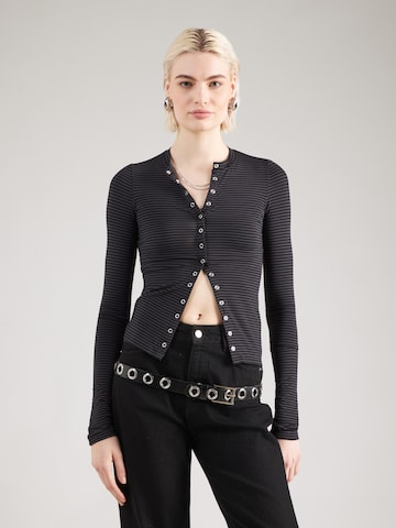 Cardigan 'Mia' WEEKDAY en gris : devant