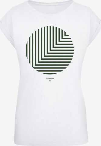 F4NT4STIC Shirt 'Geometrics ' in Wit: voorkant
