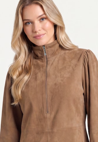DreiMaster PREMIUM Kleid in Beige