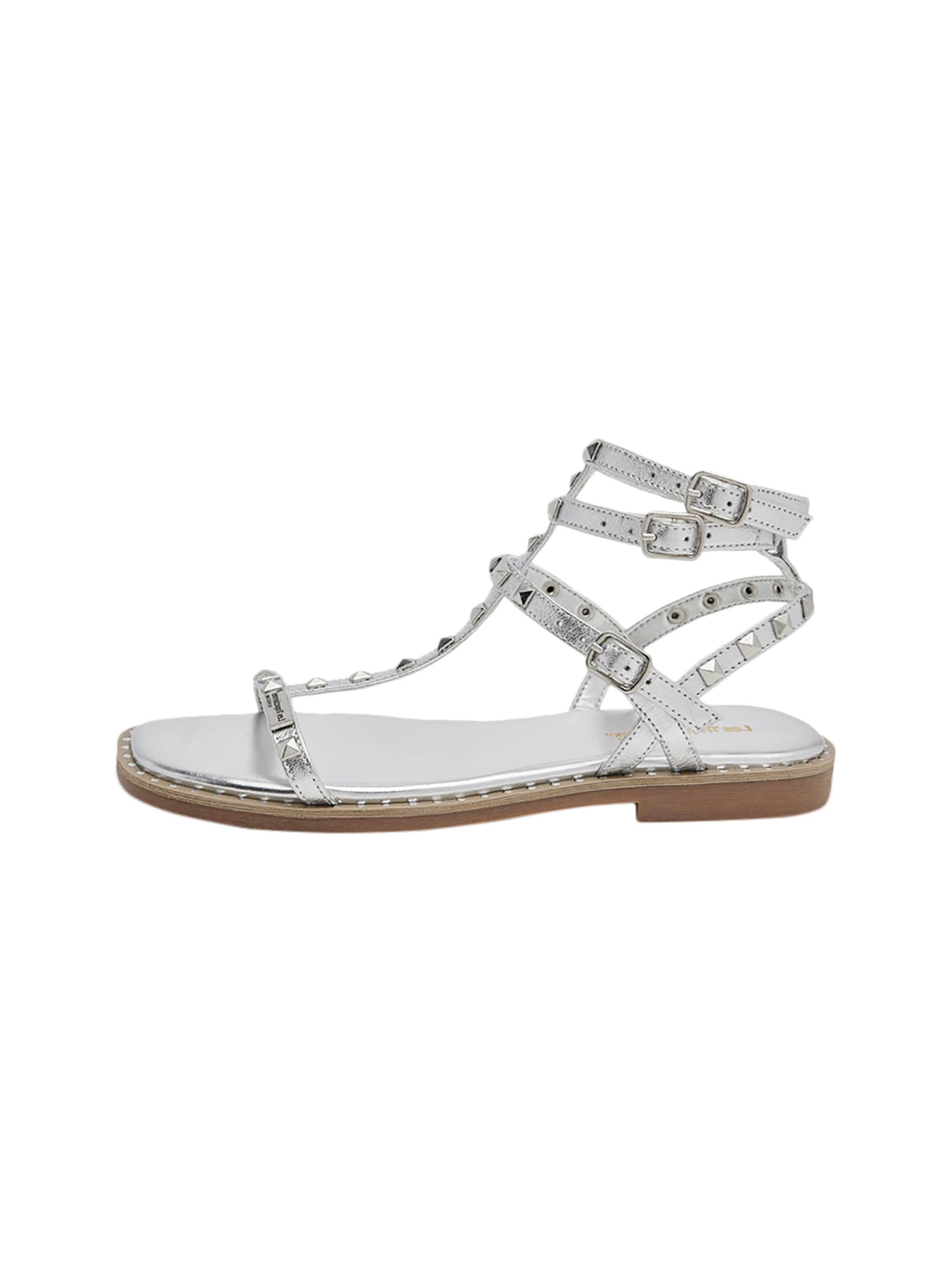Les Tropéziennes Sandalen in Zilver: voorkant