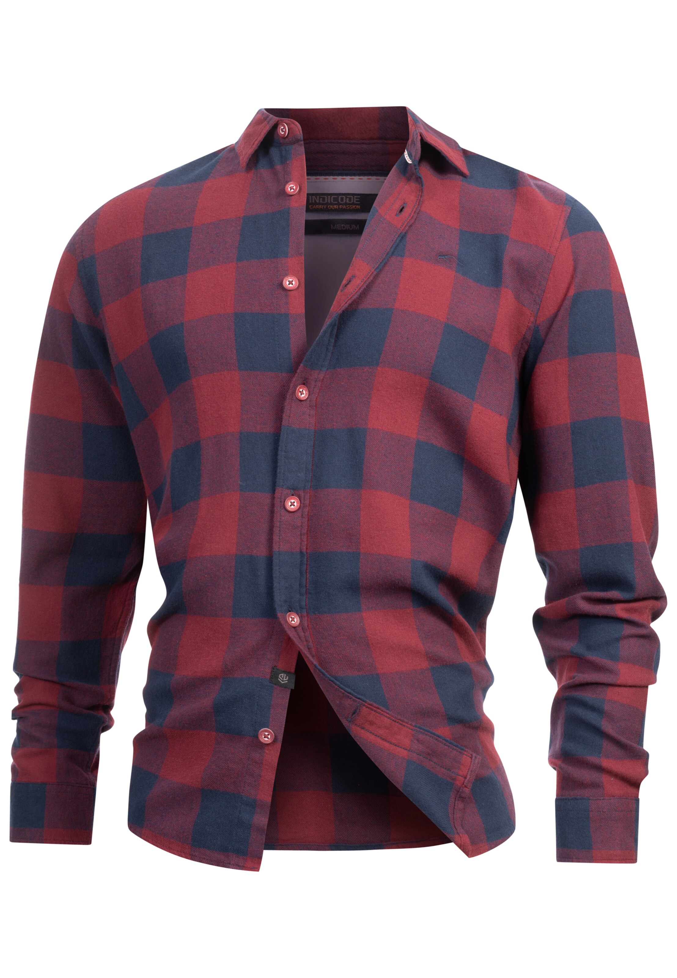 INDICODE JEANS Regular fit Button Up Shirt in Purple