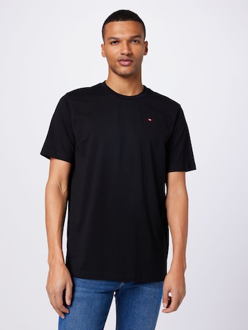 DIESEL Shirt 'MICRODIV' in Black: front