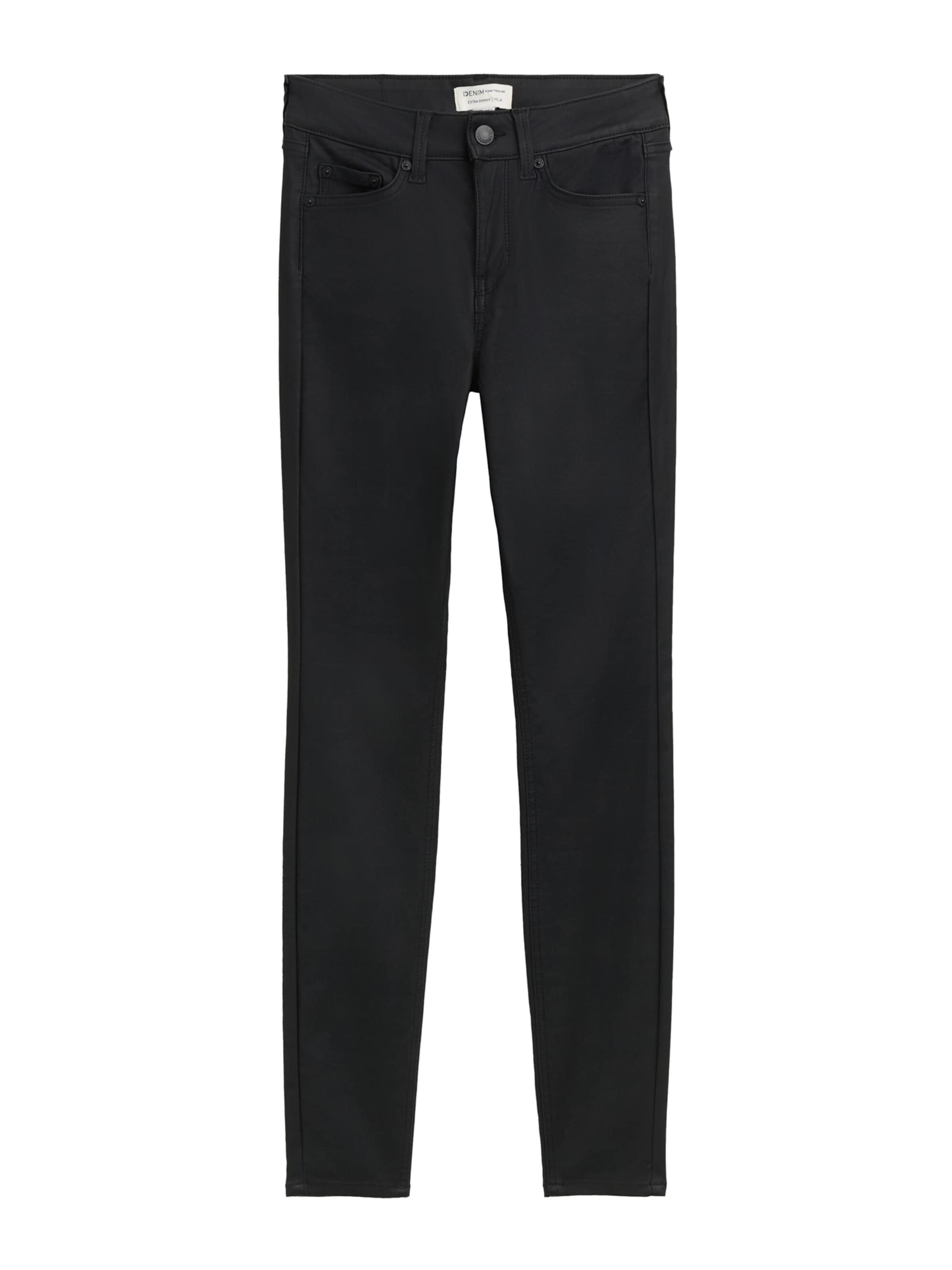 Skinny Jeans 'Nela' di TOM TAILOR DENIM in nero: frontale