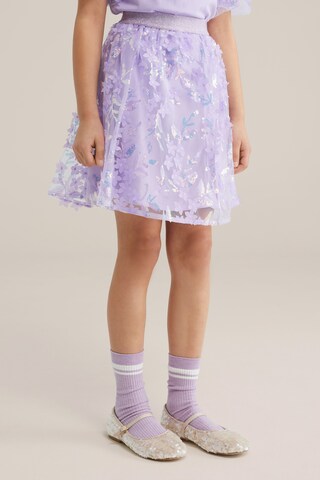 WE Fashion Skirt in Purple: front