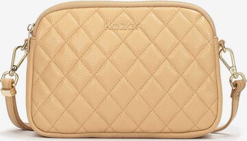 Kazar Crossbody Bag in Beige: front