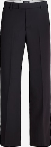 JACK & JONES Trousers with creases in Black: front