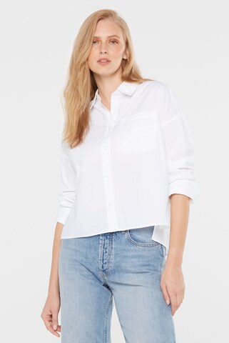 SENSES.THE LABEL Blouse 'Ber:ry' in White: front