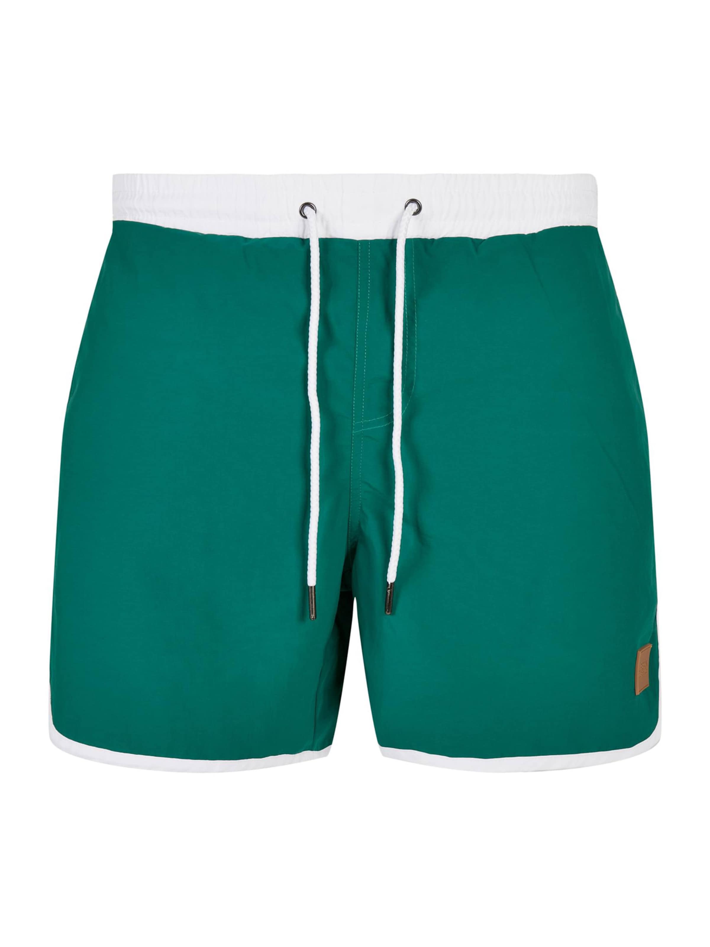 Urban ClassicsKupaće hlače - zelena boja: prednji dio