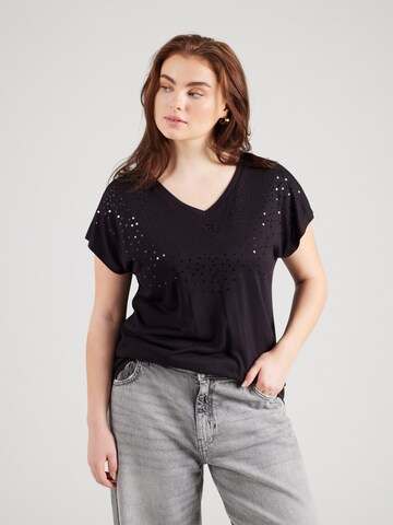 ONLY Carmakoma T-Shirt 'CARALEXIA' in Schwarz: Vorderseite