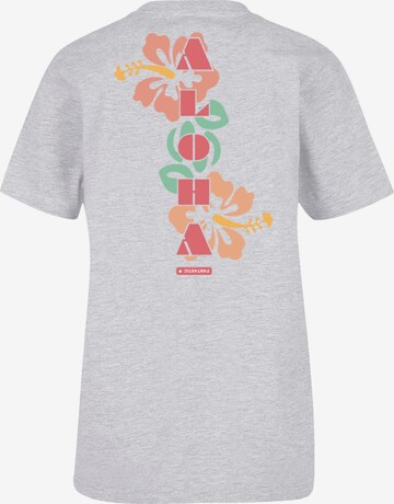 T-Shirt 'Aloha' F4NT4STIC en gris